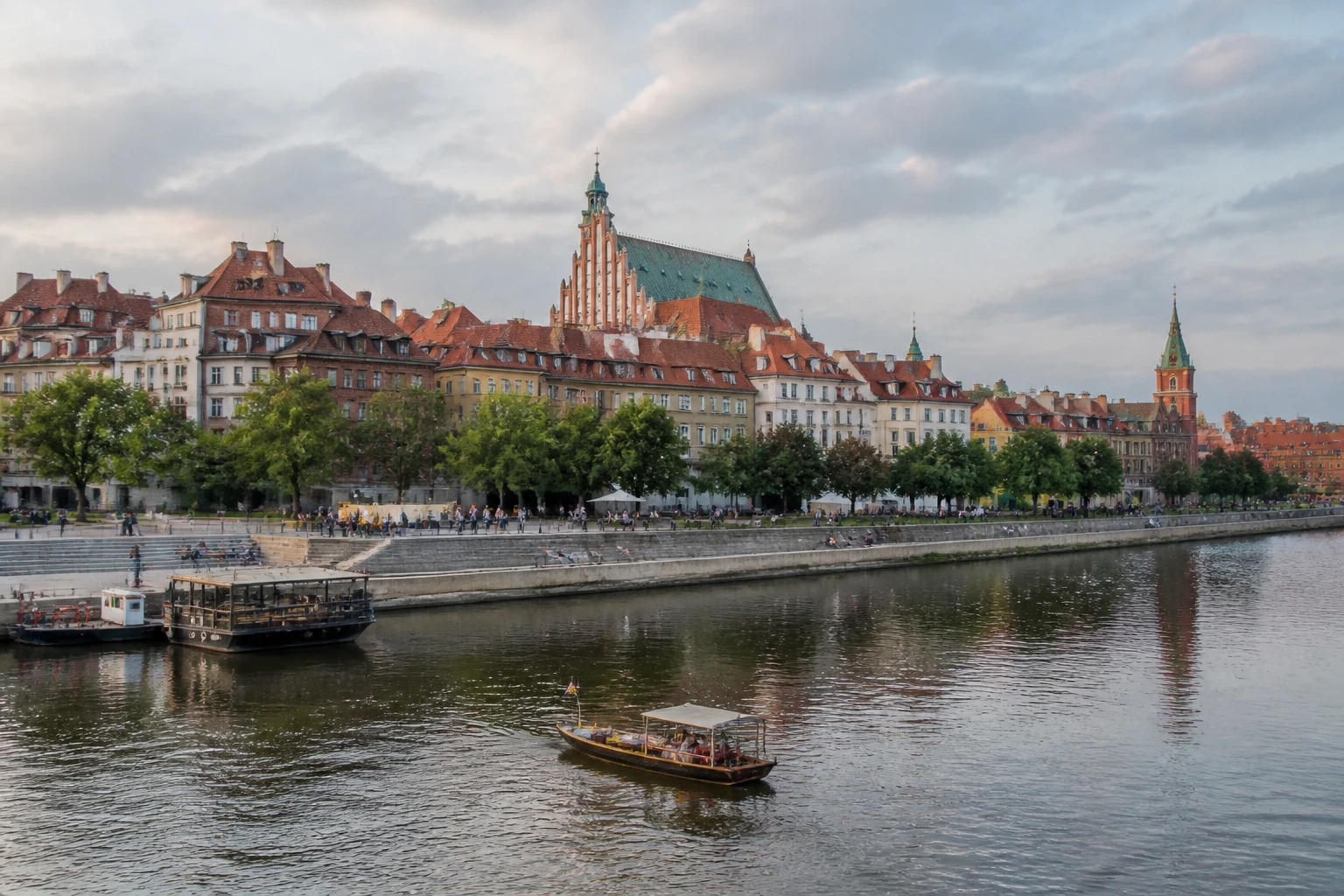 Representative city destination view of Warsaw in Poland, with local streetscape, regional architecture, and natural light; not an exact landmark photograph.