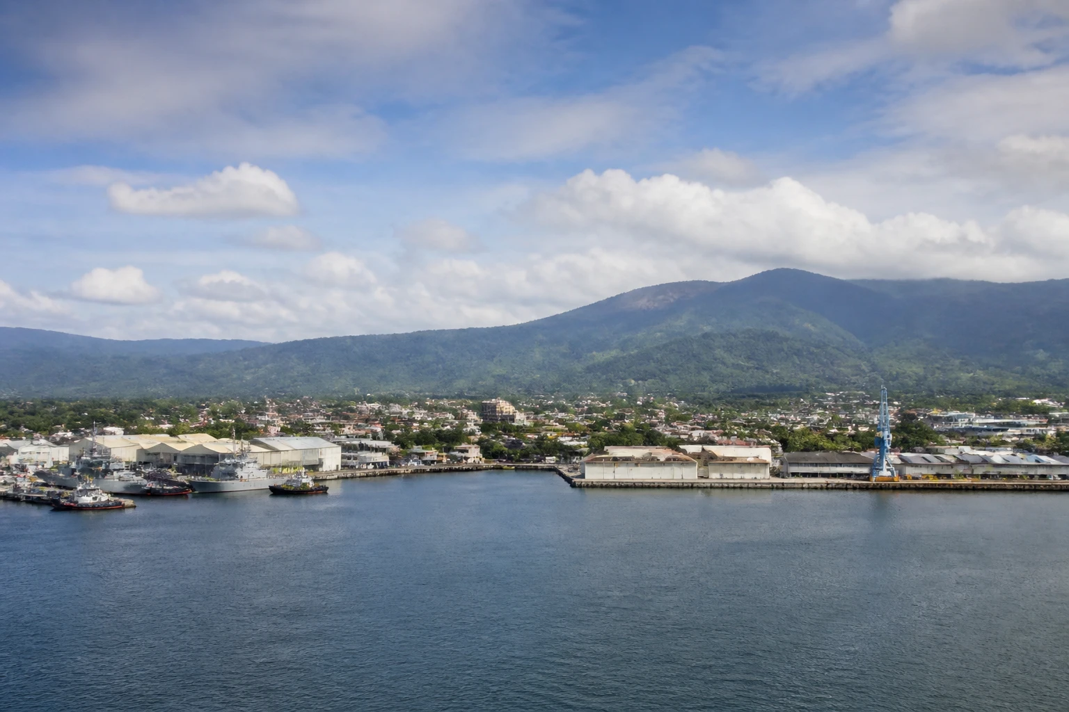 Representative cruise port destination view: Subic Bay, Philippines; passenger waterfront and harbor water, not an exact landmark photograph.