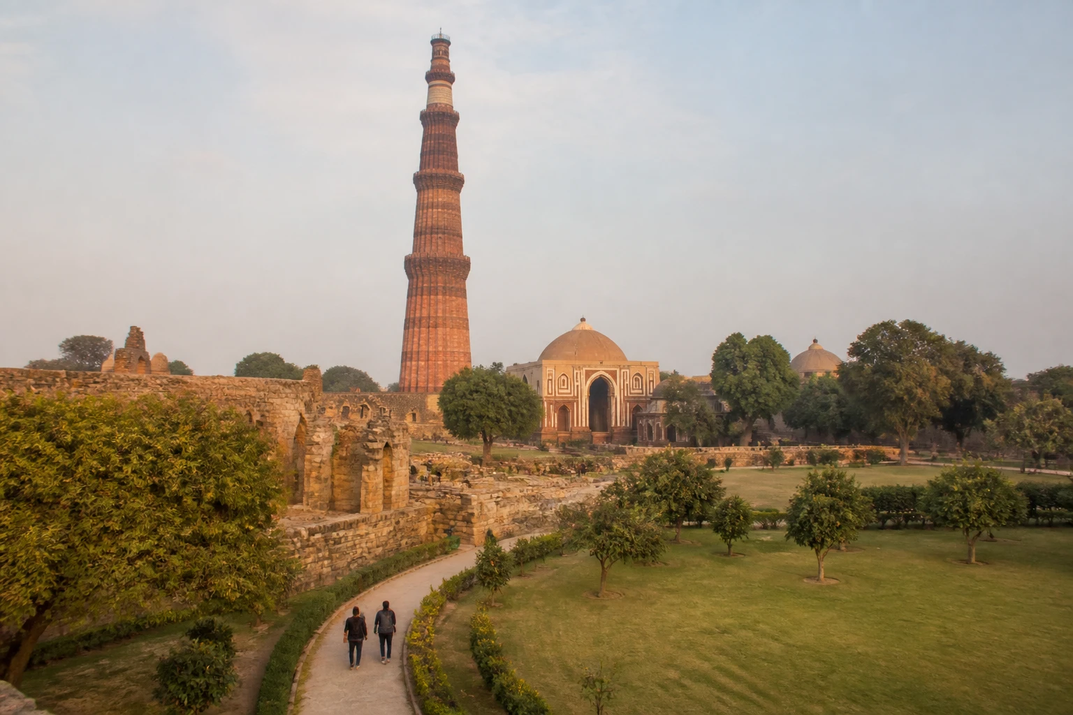 Representative city destination view: Delhi, India; heritage-scale streetscape and regional architecture, not an exact landmark photograph.