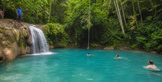 Representative view of Blue Hole Ocho Rios for destination wedding guests staying at Sandals Dunn’s River