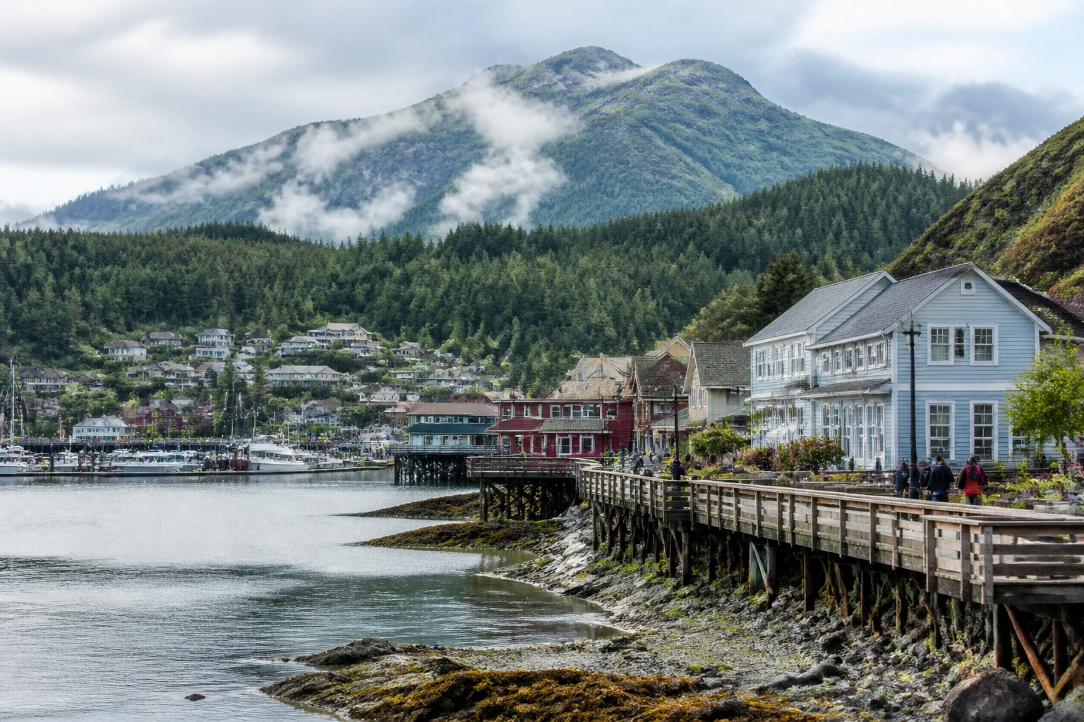 Representative city destination view: Sitka, United States; passenger waterfront and harbor water, not an exact landmark photograph.