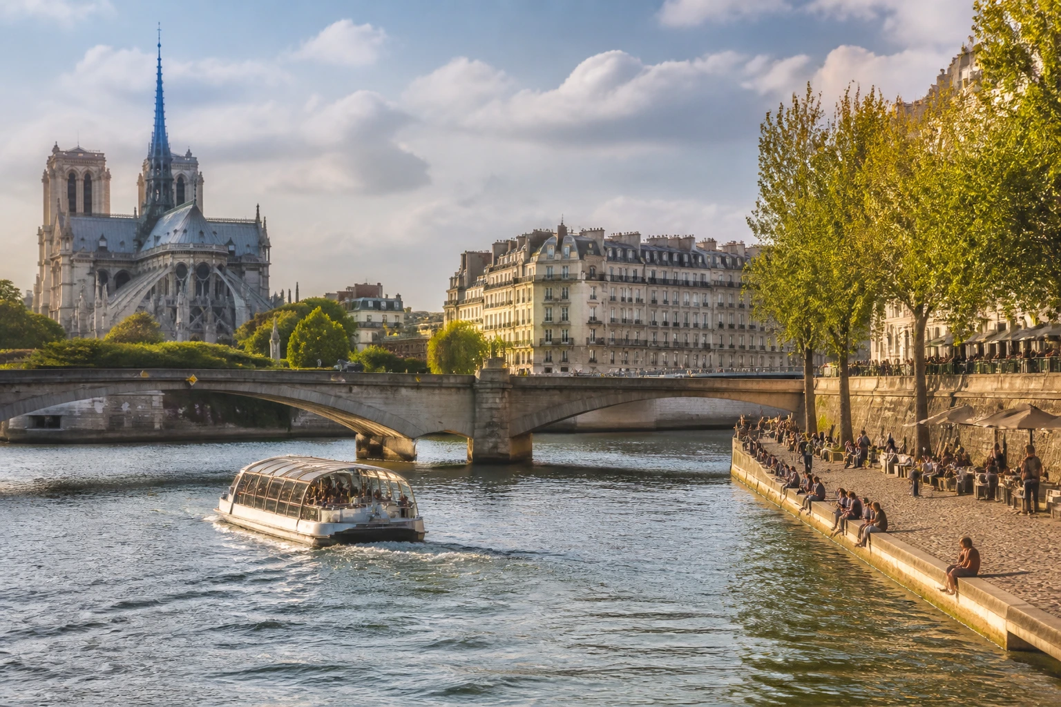 Representative city destination view of Paris in France, with local streetscape, regional architecture, and natural light; not an exact landmark photograph.