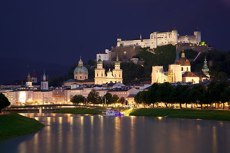 Salzburg's historic center and Hohensalzburg Fortress in Austria, a destination or experience featured on the Imperial Splendors tour