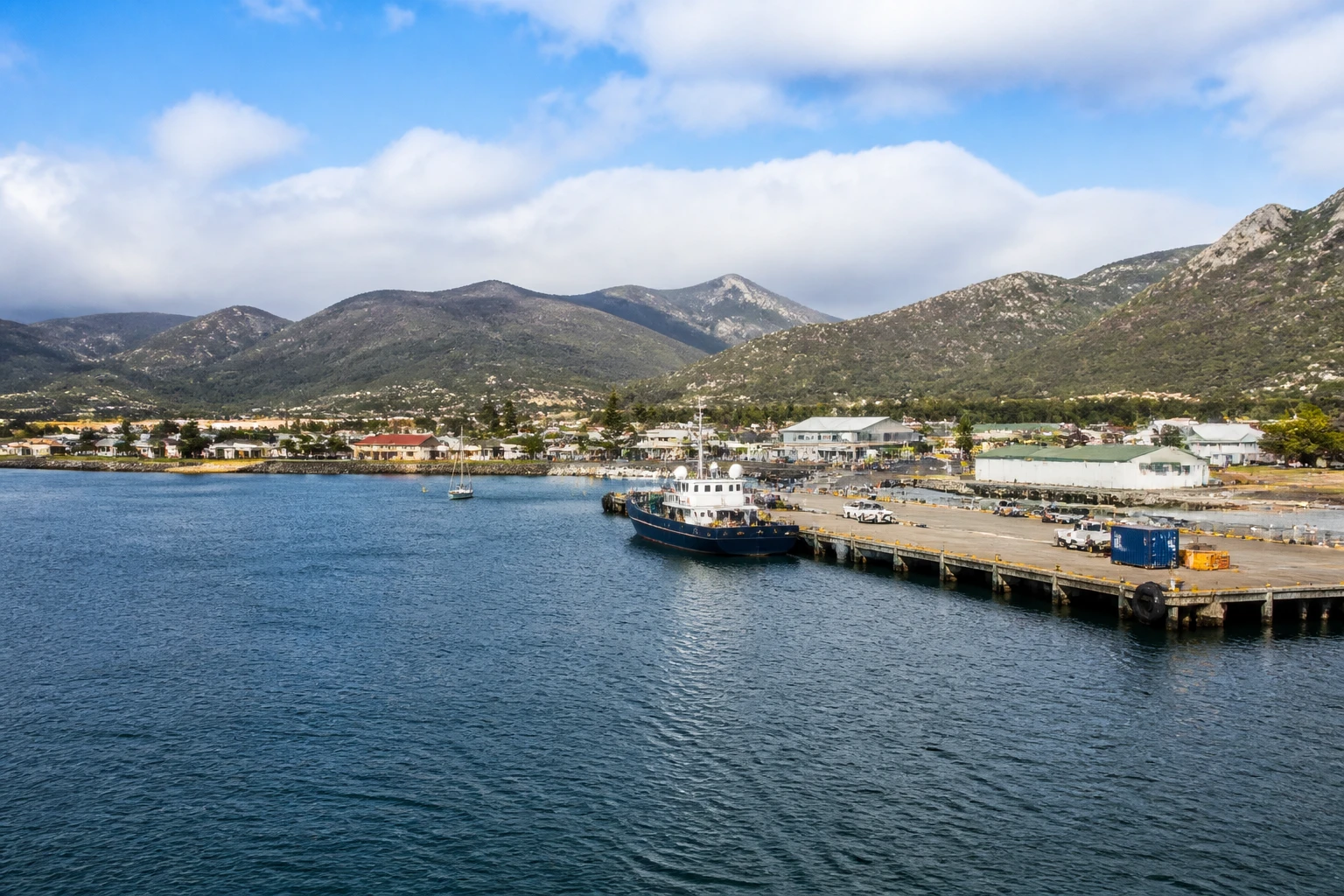 Representative cruise port destination view: Albany, Australia; passenger waterfront and harbor water, not an exact landmark photograph.