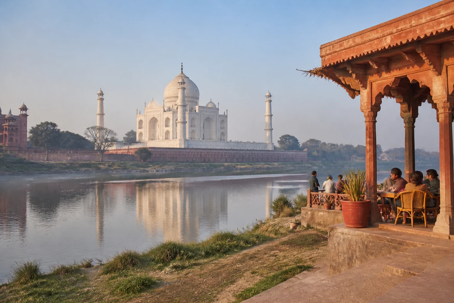 Representative historic city destination view: Agra, India; heritage-scale streetscape and regional architecture, not an exact landmark photograph.