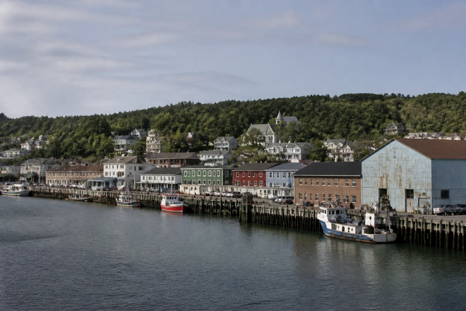 Representative cruise port destination view: Eastport, United States; passenger waterfront and harbor water, not an exact landmark photograph.