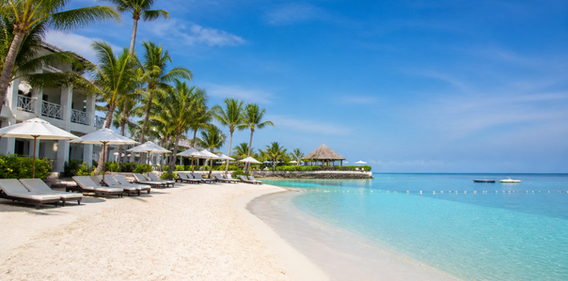 Representative beach imagery for a Sandals Montego Bay destination wedding in Jamaica