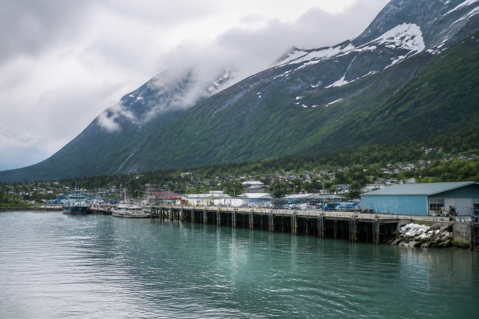 Representative cruise port destination view: Valdez, United States; passenger waterfront and harbor water, not an exact landmark photograph.