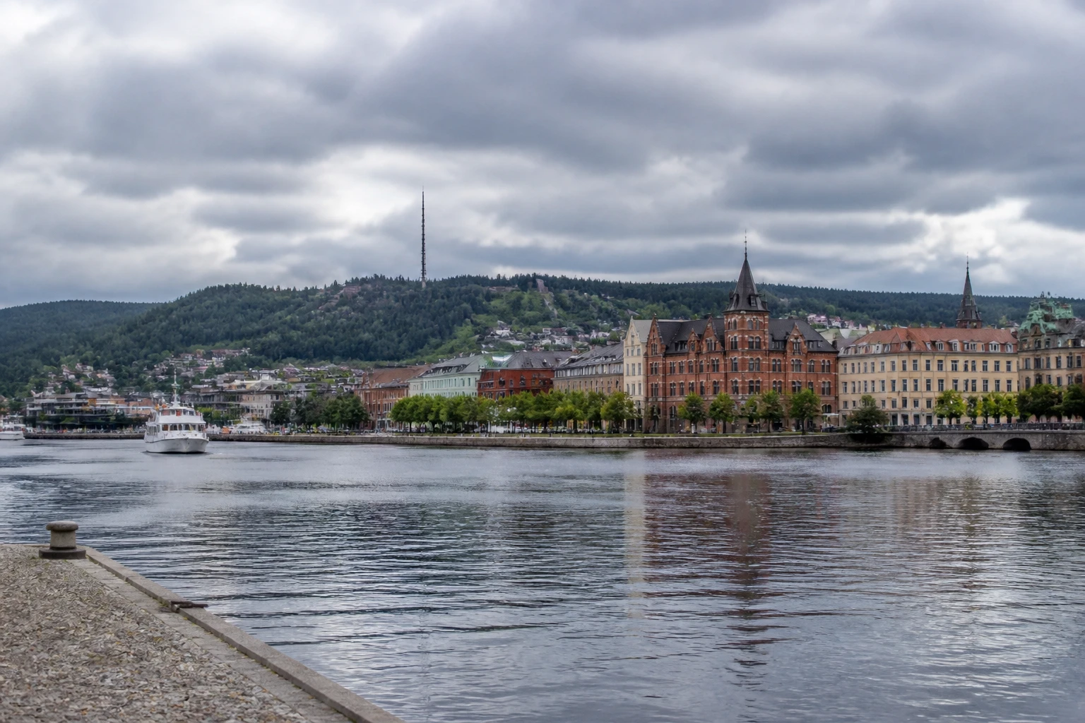 Representative cruise port destination view: Sundsvall, Sweden; passenger waterfront and harbor water, not an exact landmark photograph.
