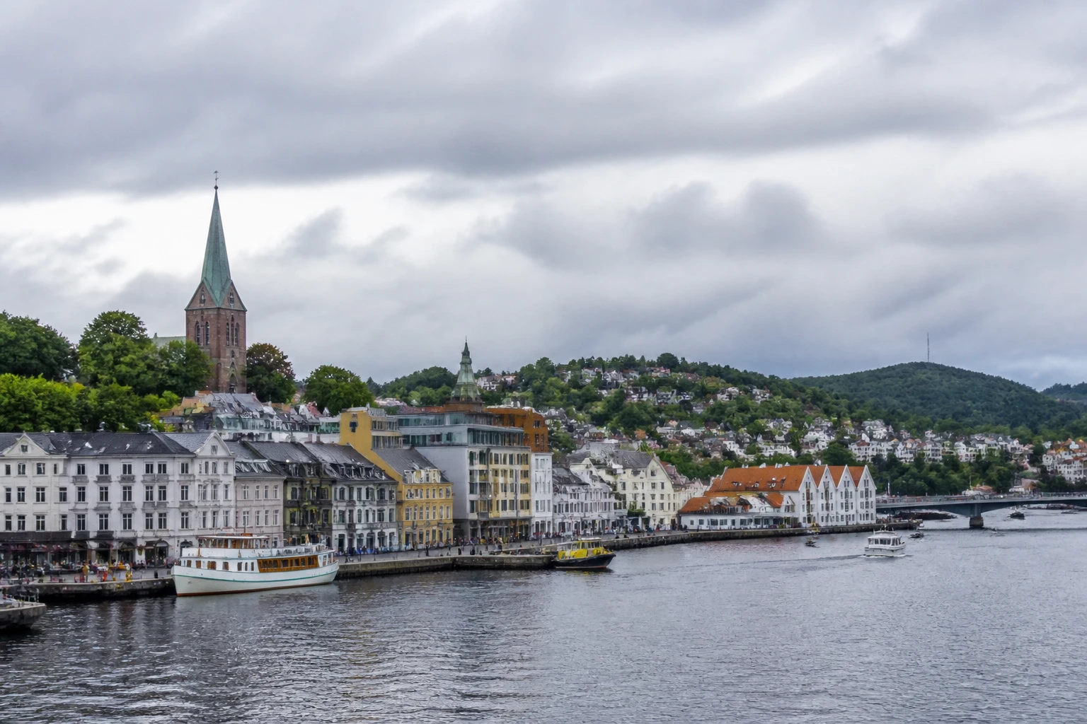 Representative cruise port destination view: Arendal, Norway; passenger waterfront and harbor water, not an exact landmark photograph.