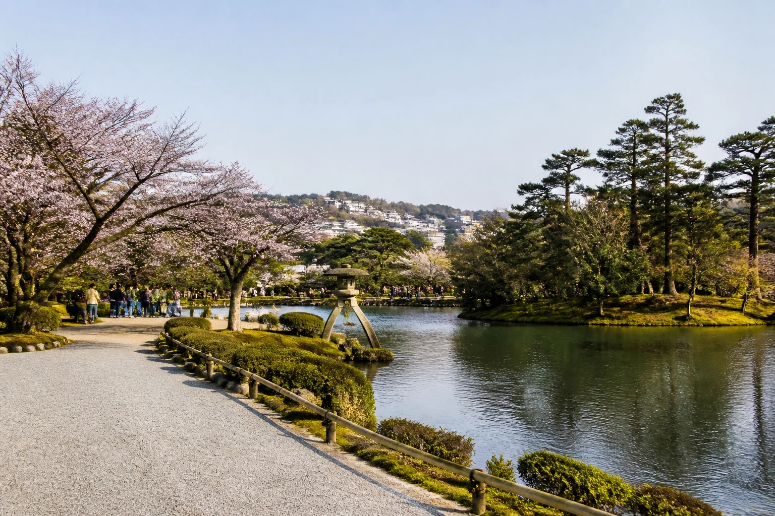 Representative city destination view: Kanazawa, Japan; passenger waterfront and harbor water, not an exact landmark photograph.