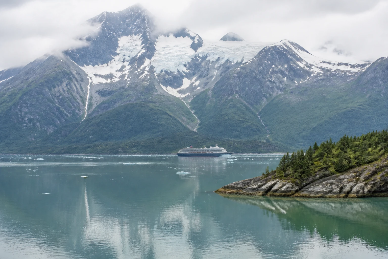 Representative nature destination view of Alaska in United States, with regional terrain, vegetation, and natural light; not an exact landmark photograph.