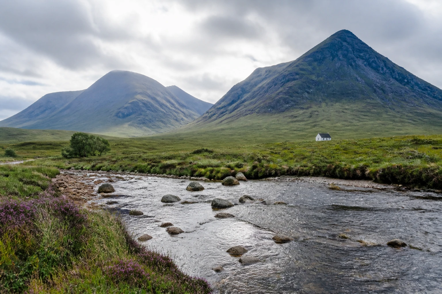 Representative nature destination view: Scottish Highlands, United Kingdom; regional terrain and vegetation, not an exact landmark photograph.
