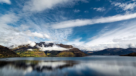 Lake Wakatipu and the mountains around Queenstown, New Zealand, a destination or experience featured on the Treasures of New Zealand: Heritage, Vines and Vistas tour
