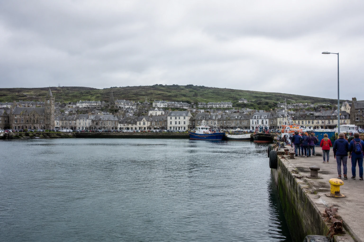 Representative cruise port destination view: Stornoway, United Kingdom; passenger waterfront and harbor water, not an exact landmark photograph.