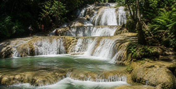 Representative view of YS Falls Jamaica for destination wedding guests staying at Sandals South Coast