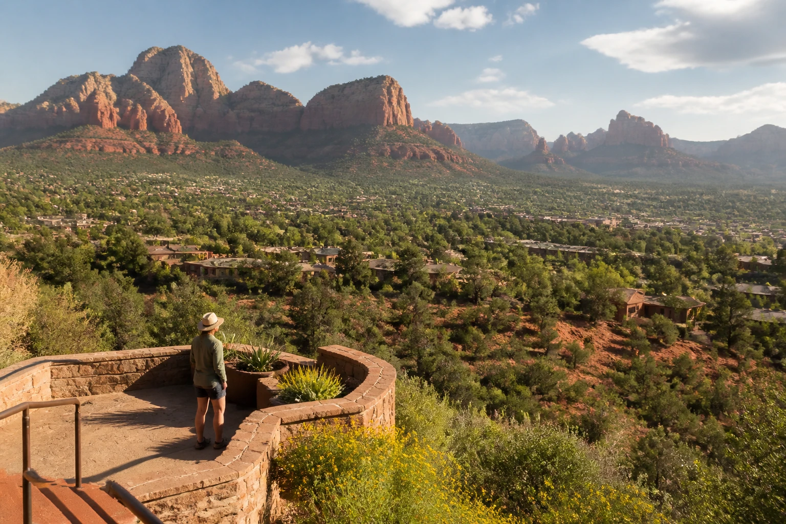 Representative nature destination view: Sedona, United States; desert terrain and sparse vegetation, not an exact landmark photograph.