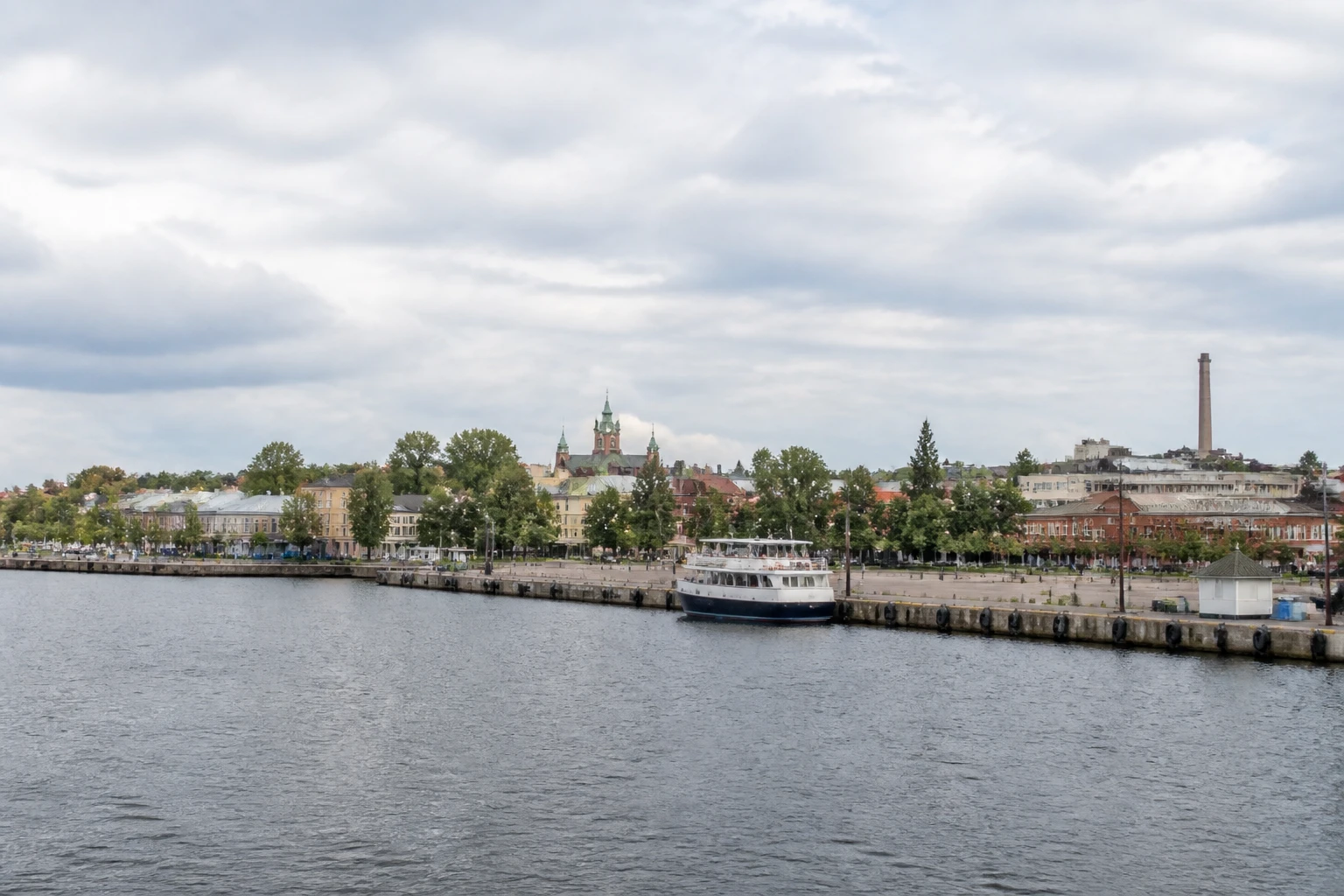 Representative cruise port destination view: Kotka, Finland; passenger waterfront and harbor water, not an exact landmark photograph.