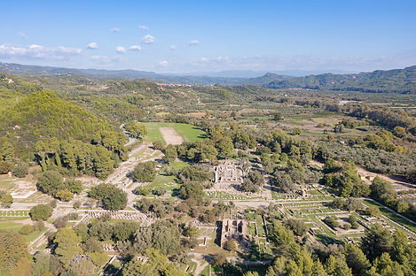 the archaeological ruins of ancient Olympia in Greece, a destination or experience featured on the Legendary Greece with Jewels of the Cyclades Cruise tour