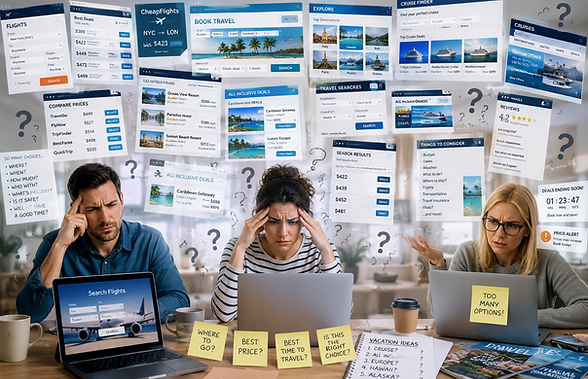 People Consufed about travel planning