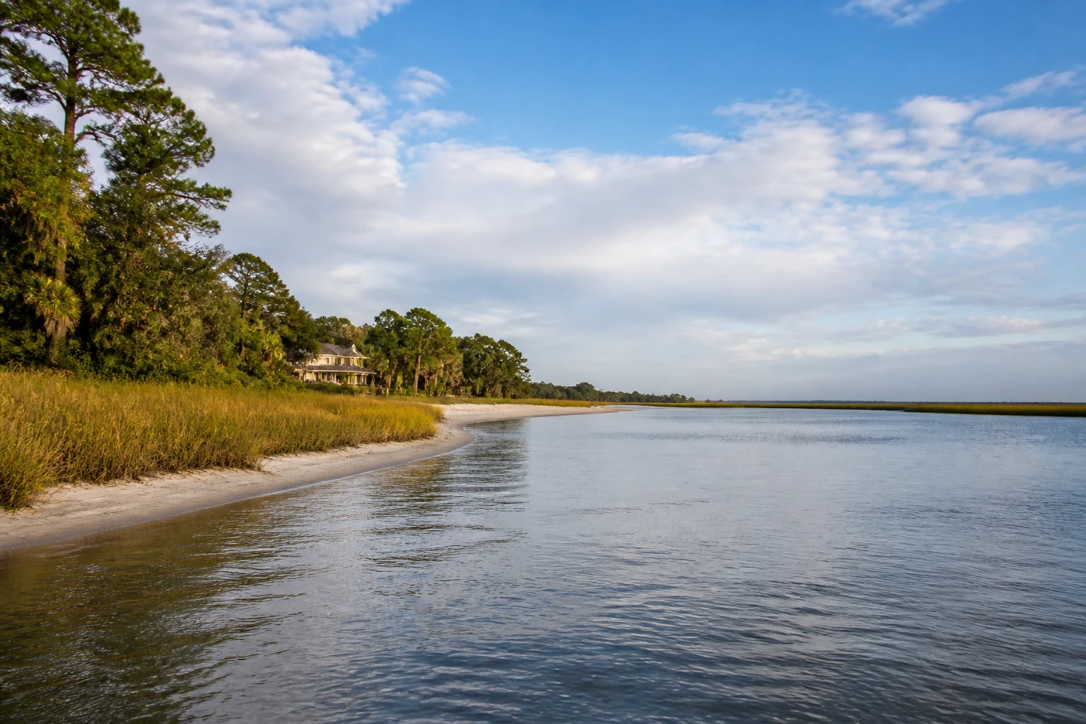 Representative island destination view: Hilton Head Island, United States; coastline and regional vegetation, not an exact landmark photograph.