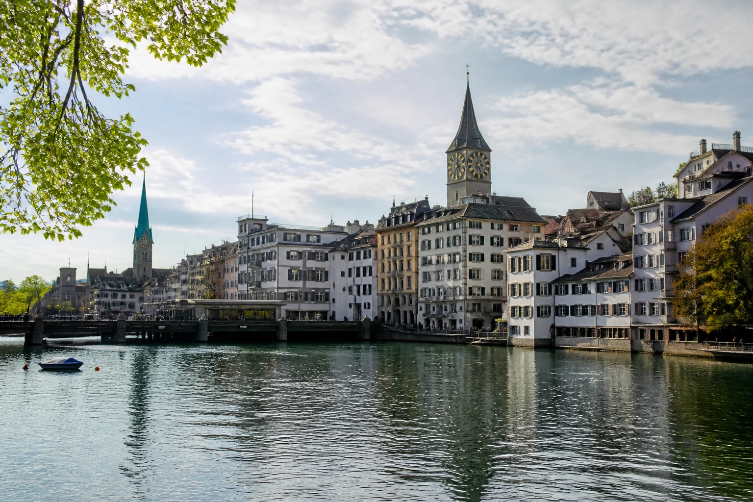 Representative city destination view: Zurich, Switzerland; local streetscape and regional architecture, not an exact landmark photograph.