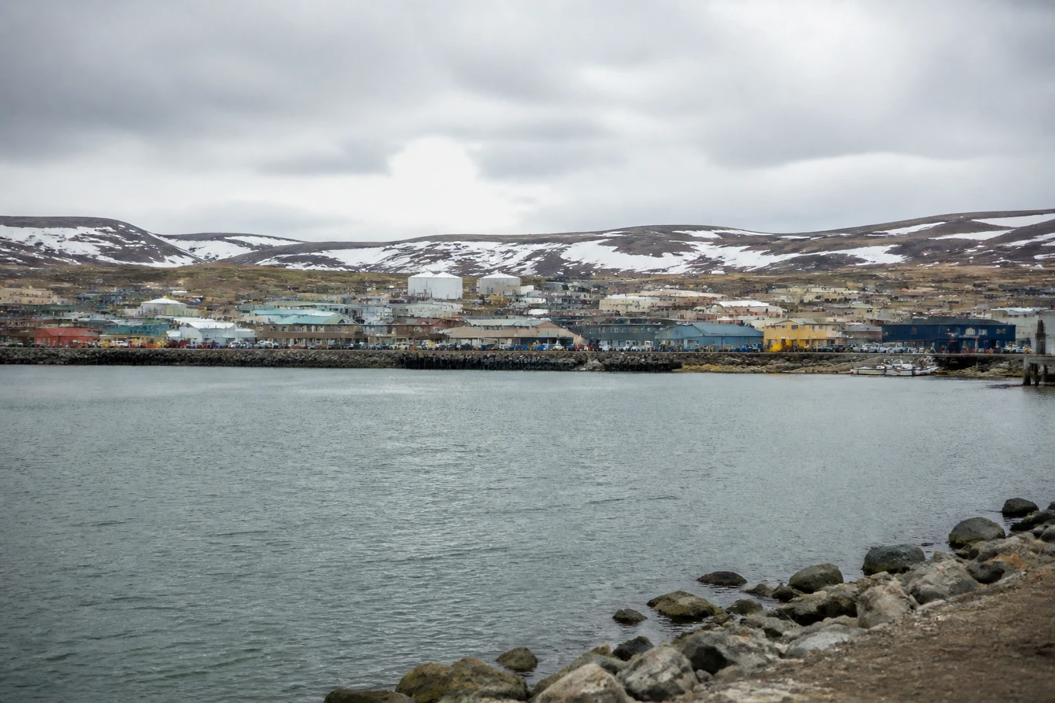 Representative cruise port destination view: Nome, United States; passenger waterfront and harbor water, not an exact landmark photograph.