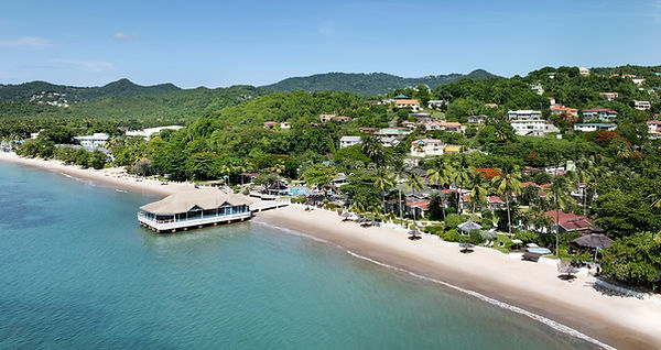 Representative beach imagery for a Sandals Halcyon Beach destination wedding in Saint Lucia