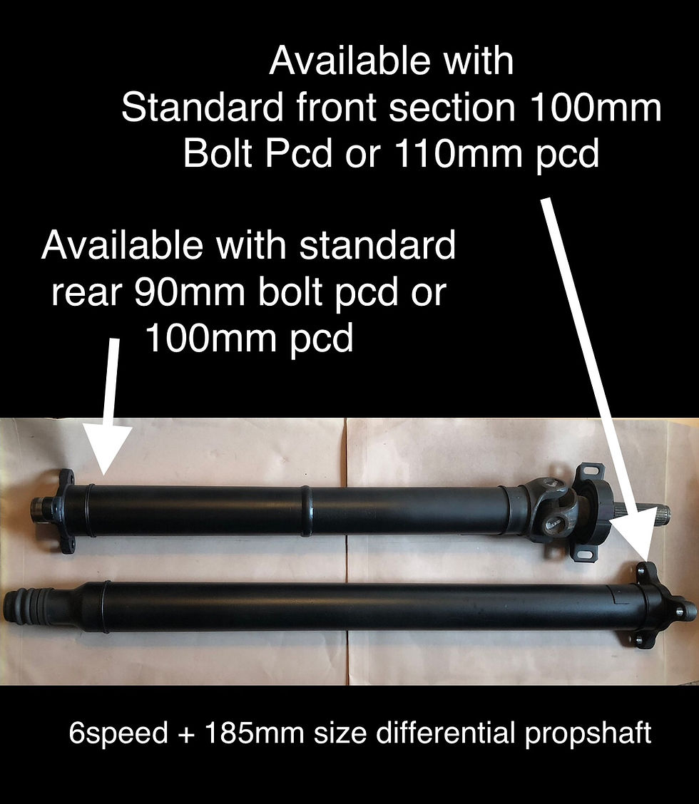 190E W201 6speed, 185mm differential. Propshaft complete check options