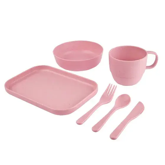 Set de vajilla promocional de 6 piezas ecológica