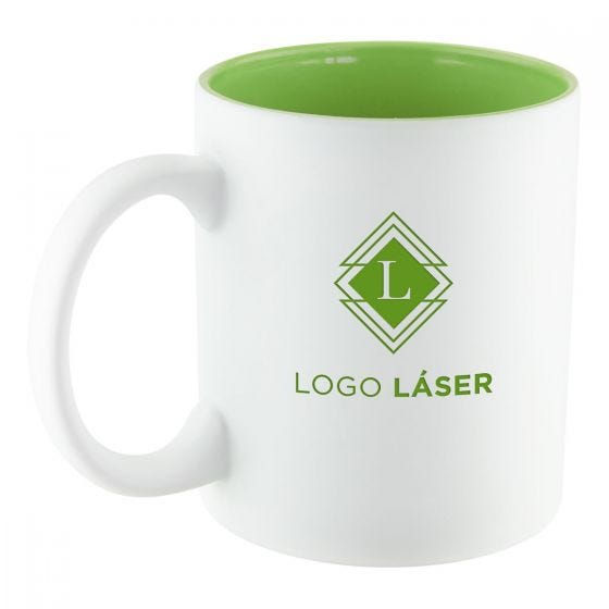 taza colore personalizada con interior de color