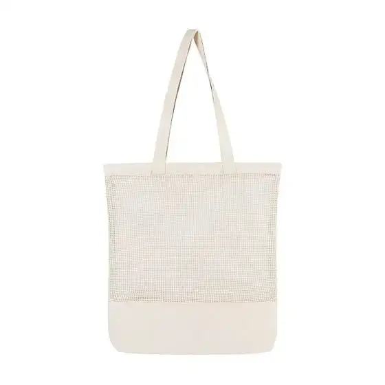 Bolsa Girasol de algodón con diseño de red