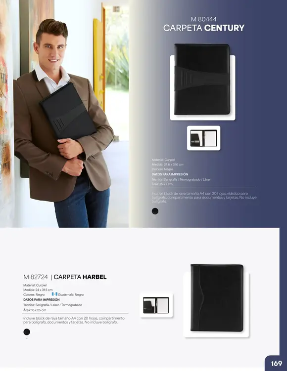 Explora nuestro catálogo de libretas y carpetas, la solución perfecta para tus necesidades de organización y presentación. Desde libretas personalizables ideales para promocionar tu marca en México hasta carpetas profesionales para documentos importantes. Descubre una amplia variedad de estilos, tamaños y materiales para encontrar la opción perfecta para cada ocasión. ¡Organización con estilo!