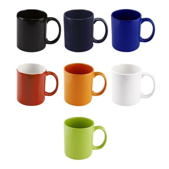 tazas personalizadas taza espirit de cerámica de color. Diseño clásico. Venta caja cerrada de 36 piezas.