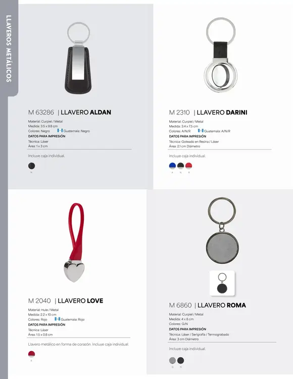 Descubre nuestra selección de herramientas promocionales prácticas y duraderas, ideales para dejar una impresión útil. Explora también nuestra variedad de llaveros personalizables, desde diseños clásicos hasta opciones novedosas, perfectos para llevar tu marca a todas partes. ¡Un catálogo pensado para destacar tu negocio en cada detalle!