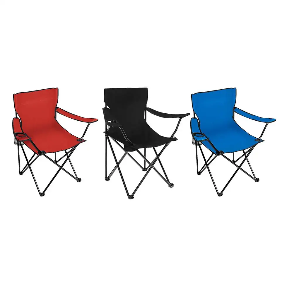 Silla portátil con porta vasos para camping