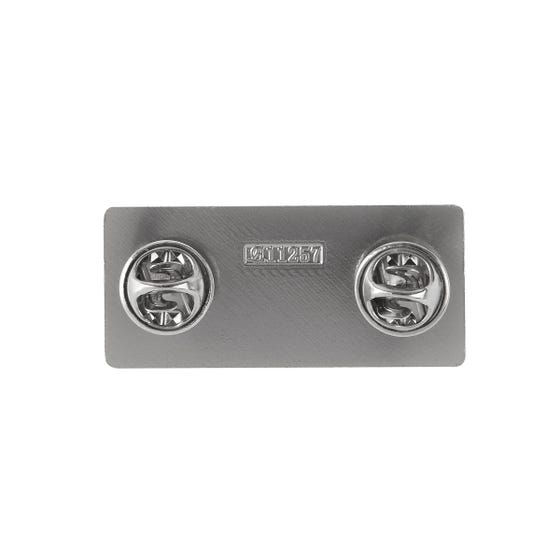 placa metálica con grabado Placa metálica para grabado. Incluye 2 pines de presión. Grosor máximo de encaje 5 mm.
