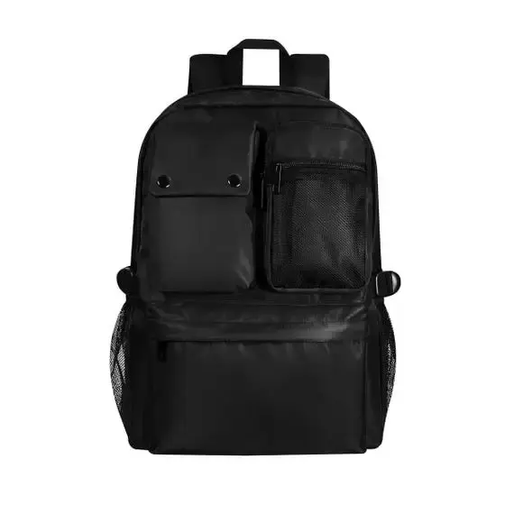 Miniatura: mochila con tres bolsillos frontales y cierre