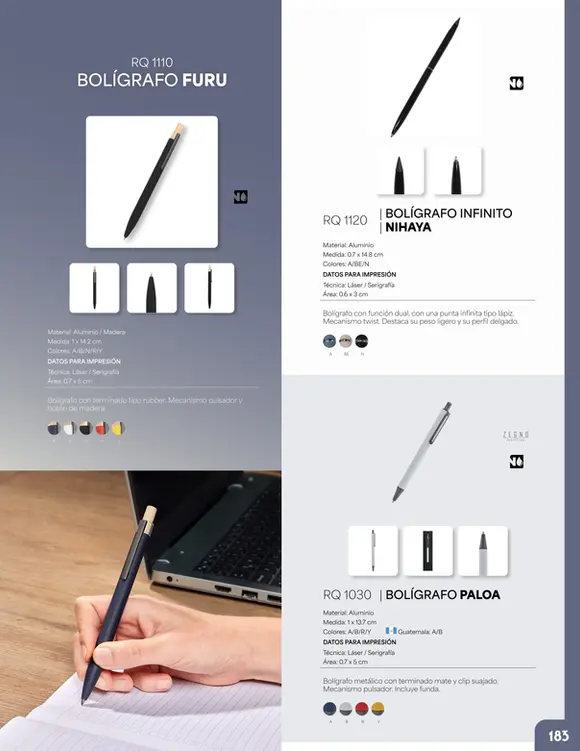 Descubre en nuestro catálogo la mejor selección de Bolígrafos personalizados en Guadalajara. Contamos con lapiceras para todo gusto, desde boligrafos personalizados para regalo hasta opciones elegantes para ejecutivos. Explora nuestra amplia gama de boligrafos de colores y encuentra el ideal para tu marca o evento. ¡Personaliza y destaca!