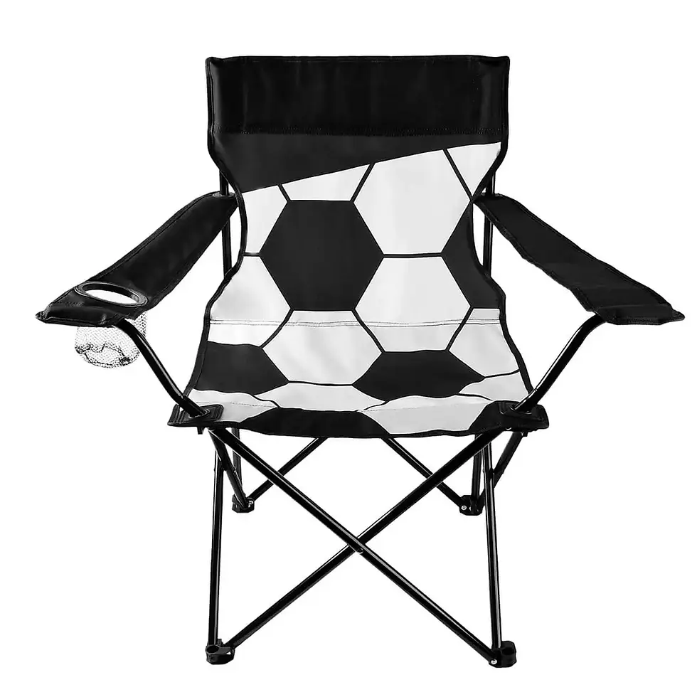 silla promocional diseño balón de fútbol