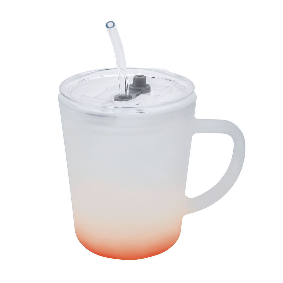 Thumbnail: taza banao con tapa y popote de plástico seguro