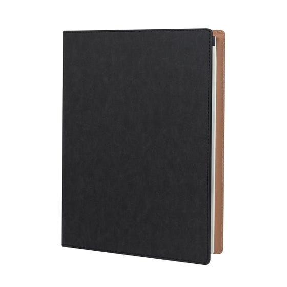 carpeta corporativa con hojas rayadas