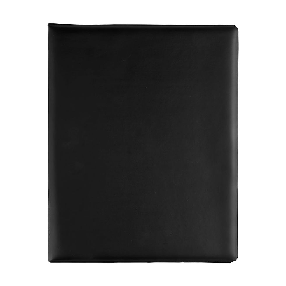 carpeta yamdena ejecutiva con block a4 color negro
