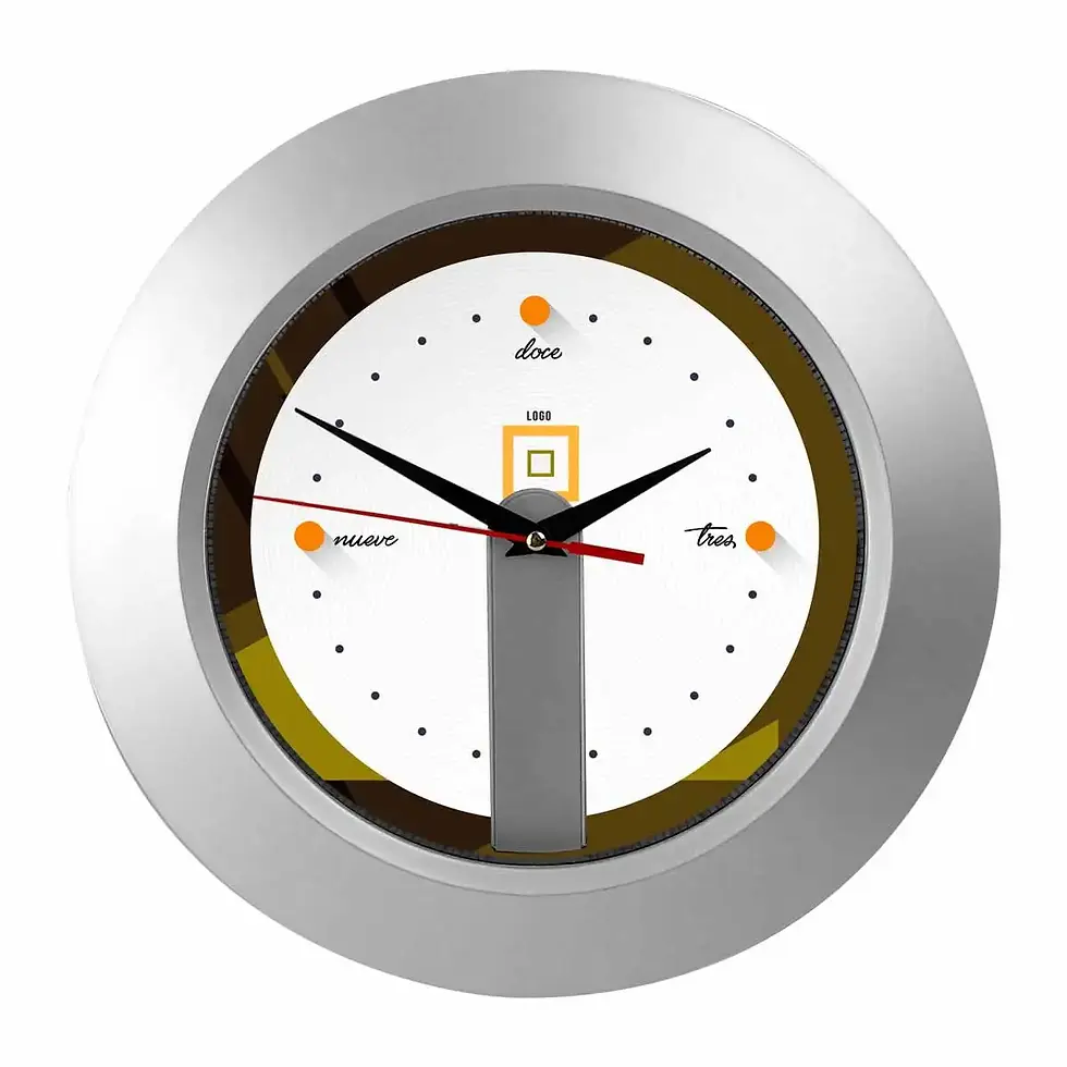 Thumbnail: reloj de pared branding visual empresarial