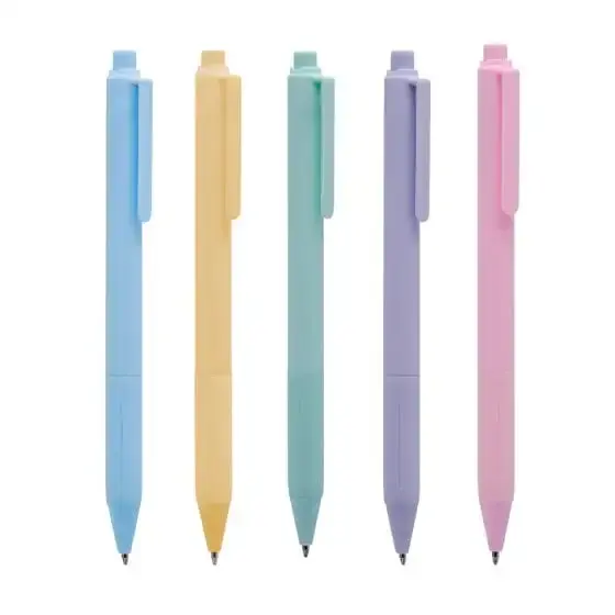 bolígrafo yazi colores pastel con grip antiderrapante