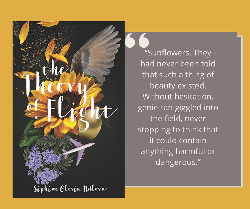 An image of a Theory of Flight Along with a quote from the book.