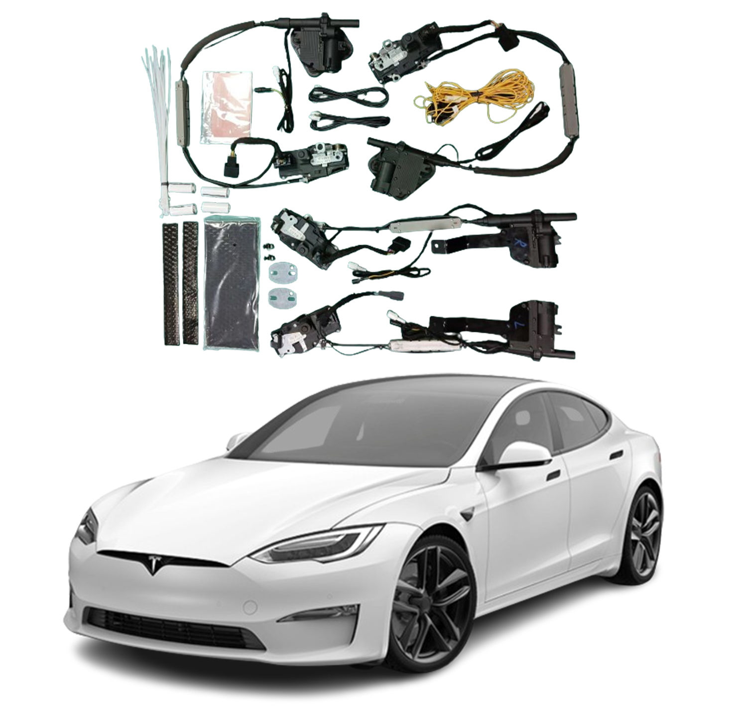 Дотяжки Дверей Tesla Model S/S Plaid, Soft Close