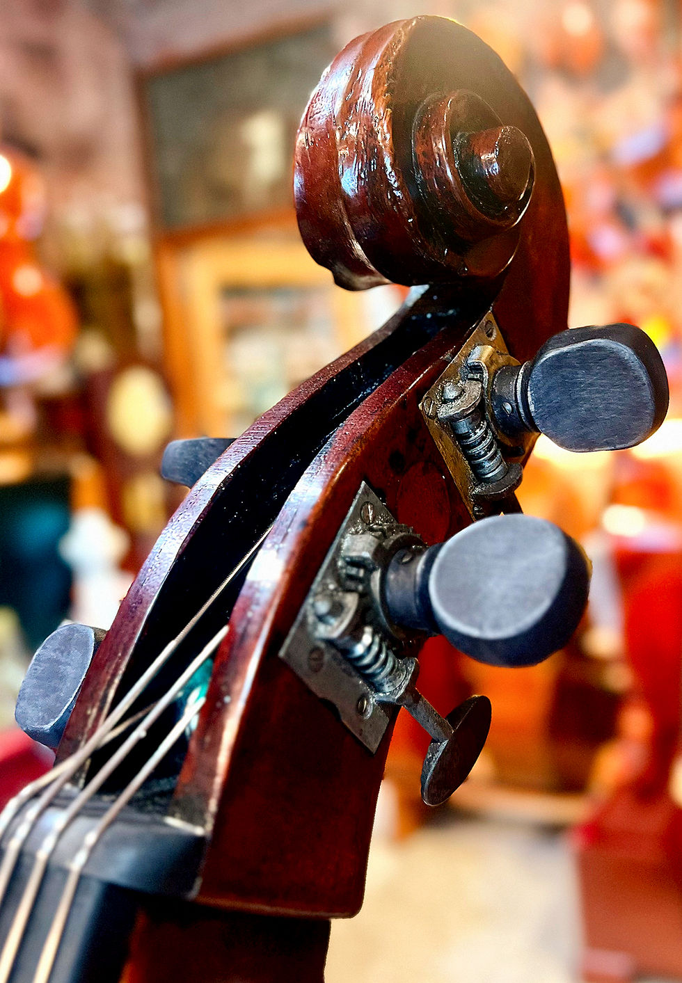 Thumbnail: Mittenwalder Handelsbass "Arthur", 3/4 D.Bass - c. 1880