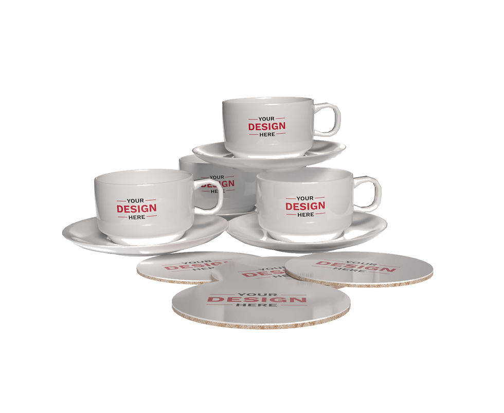 Promotional Printed Branded Custom Cups and Saucers UK