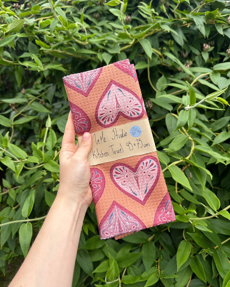 Thumbnail: Kitchen Towel - 40 x 70 cm - Norwegian Summer Love